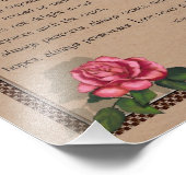 1 Korinther 13: Liebe: Bibel: Rosen pink Fotodruck (Ecke)
