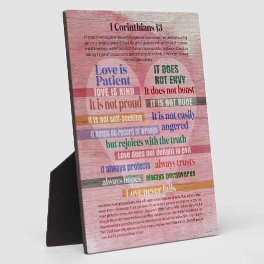 1 Korinther 13 - Liebe Fotoplatte (Seite)