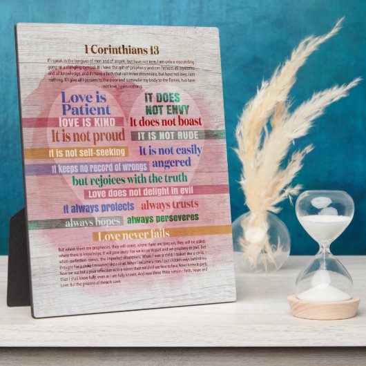 1 Korinther 13 - Liebe Fotoplatte (Seite)