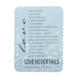 1 Korinther 13 Liebe ist Bibelverse Magnet