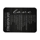 1 Korinther 13 Liebe ist Bibelverse Magnet (Horizontal)