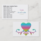 1 Korinther 13 - Liebe ist nicht unhöflich Visitenkarte (Vorne/Hinten)