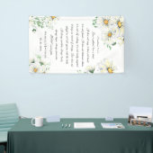 1 Korinther 13 Liebe ist Patient Daisies Wedding Banner (Messeveranstaltung)