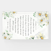 1 Korinther 13 Liebe ist Patient Daisies Wedding Banner (Horizontal)