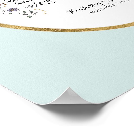 1 Korinther 13, Liebe Kapitel Christliche Schrift Poster (Ecke)