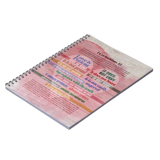 1 Korinther 13 - Liebe Notizblock (Linke Seite)