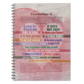 1 Korinther 13 - Liebe Notizblock (Vorderseite)