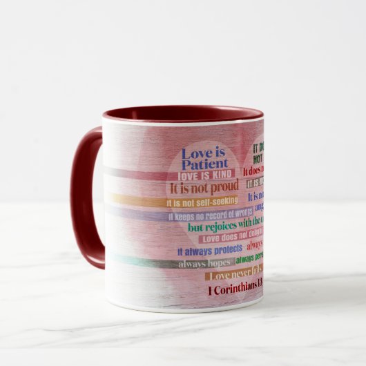 1 Korinther 13 - Liebe Tasse (Vorderseite Links)
