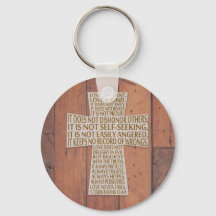 1 Korinther 13 Lieben Kapitel Rustikales Kreuz