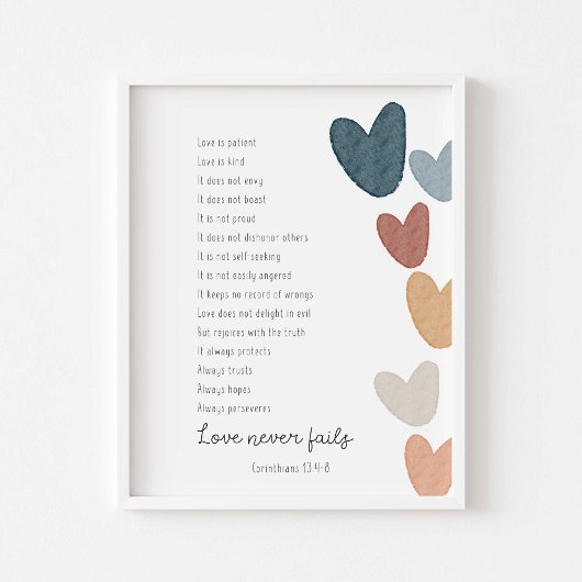 1 Korinther 13 Lieben Poster