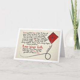 1 Korinther 13 Notizkarte im Inneren leer Karte