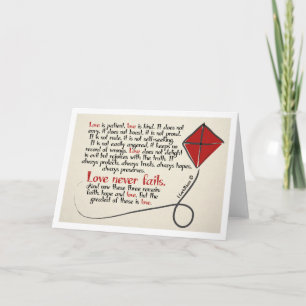 1 Korinther 13 Notizkarte im Inneren leer Karte