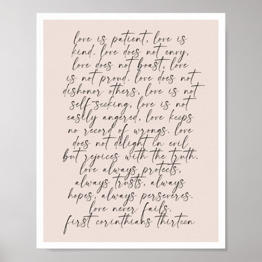1 Korinther 13 Poster (Vorne)