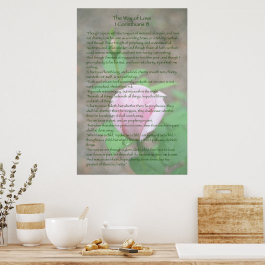1 Korinther 13 Poster (Küche)