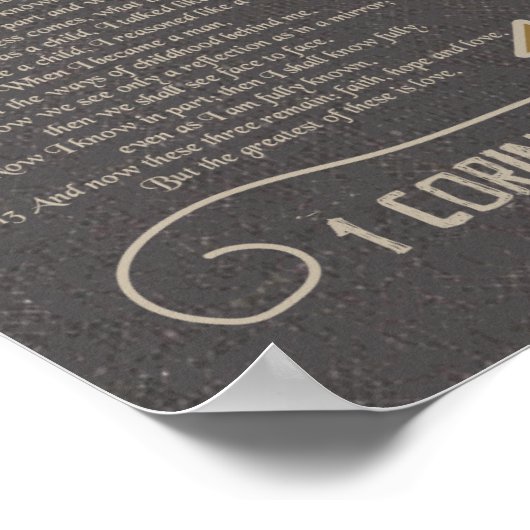 1 Korinther 13 Poster (Ecke)