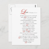 1 Korinther 13 Postkarte (Vorne/Hinten)