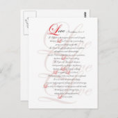 1 Korinther 13 Postkarte (Vorne/Hinten)