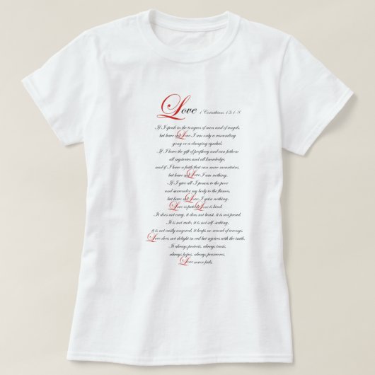 1 Korinther 13 T-Shirt (Design vorne)