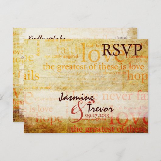 1 Korinther 13 UAWG Postkarte (Vorne/Hinten)