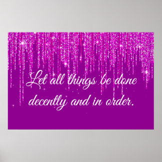 1 Korinther 14:40 Poster