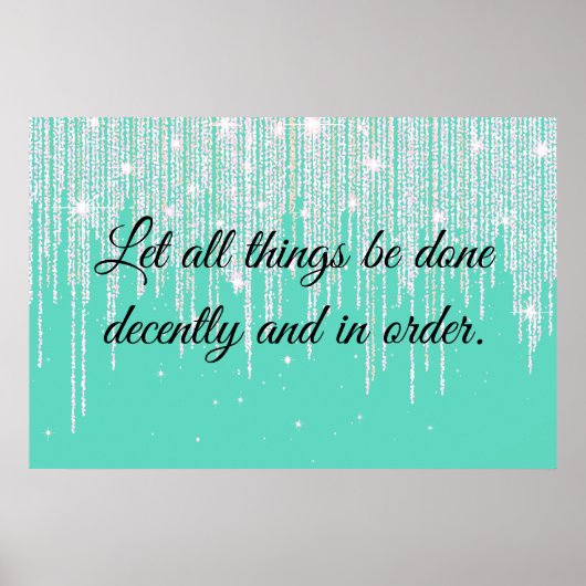 1 Korinther 14:40 Poster (Vorne)