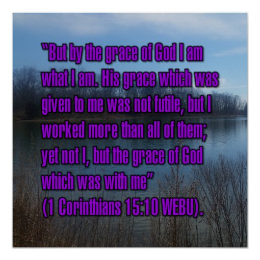 1 Korinther 15:10 WEBU Poster (Vorderseite)