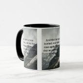1 Korinther 15:4 Bibelschrift Bild Zwei-Ton Tasse (Vorderseite Links)