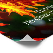 1 Korinther 15:57 Danke an Gott!, Herbst Poster (Ecke)