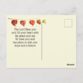 1 Korinther 15:57 Danke an Gott!, Herbst Postkarte (Rückseite)