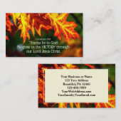 1 Korinther 15:57 Danke an Gott! Visitenkarte (Vorne/Hinten)