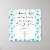 1 Korinther 15:57 Leinwanddruck (Vorderseite)