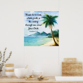 1 Korinther 15:57 Poster (Küche)