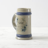 1 Korinther 15:58 Inspiration Verse Floral Bierglas (Vorderseite Links)