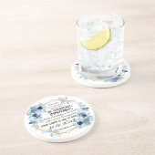 1 Korinther 15:58 Inspiration Verse Floral Getränkeuntersetzer (Seite)