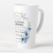 1 Korinther 15:58 Inspiration Verse Floral Milchtasse (Rechte Ecke)