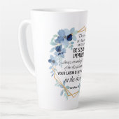 1 Korinther 15:58 Inspiration Verse Floral Milchtasse (Linke Ecke)