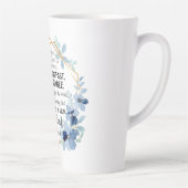 1 Korinther 15:58 Inspiration Verse Floral Milchtasse (Rechts)