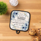 1 Korinther 15:58 Inspiration Verse Floral Topflappen (Oben Unten)