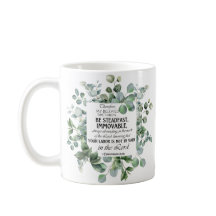 1 Korinther 15:58 Inspirational Verse Eukalyptus