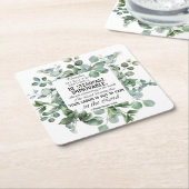 1 Korinther 15:58 Inspirational Verse Eukalyptus Rechteckiger Pappuntersetzer (angewinkelt)