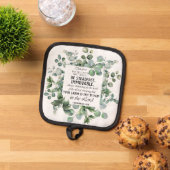 1 Korinther 15:58 Inspirational Verse Eukalyptus Topflappen (Oben Unten)