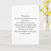 1 Korinther 15 58 Karte (Gelbe Blume)