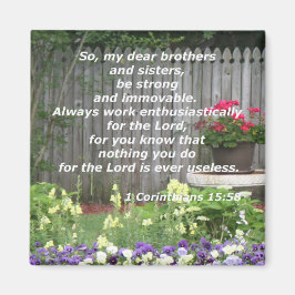 1 Korinther 15:58 Magnet