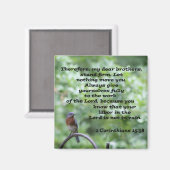 1 Korinther 15:58 Magnet (Vorderseite/Rückseite)