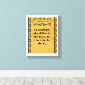 1 Korinther 16:13 | Motivierend Biokotierungen Leinwanddruck (Insitu (Holzboden))