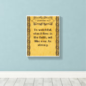 1 Korinther 16:13 | Motivierend Biokotierungen Leinwanddruck (Insitu (Holzboden))