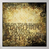 1 Korinther 16:13 Poster (Vorne)