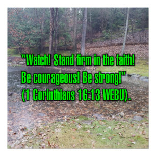 1 Korinther 16:13 WEBU Poster