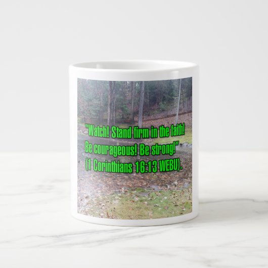 1 Korinther 16:13 WEBU Tasse (Vorderseite)