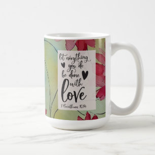 1 Korinther 16 14 Alles in Liebe Bibel Verse Kaffeetasse